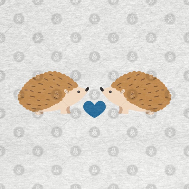 Hedgehogs in love by Jennifer Ladd